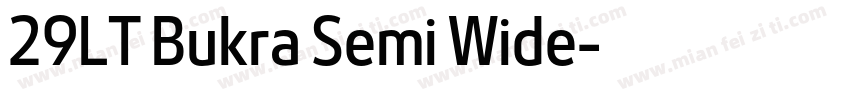 29LT Bukra Semi Wide字体转换